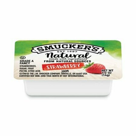 SMUCKERS Smucker's, SMUCKERS 1/2 OUNCE NATURAL JAM, 0.5 OZ CONTAINER, STRAWBERRY, 200PK 8201